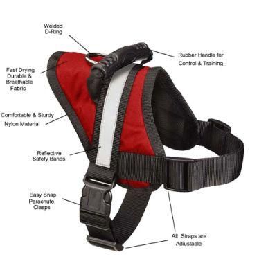 High Quality Durable Wide and Long Reflector Dog Harness