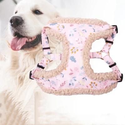 Winter Fleece No Pull Dog Harness with Different Pattern Style