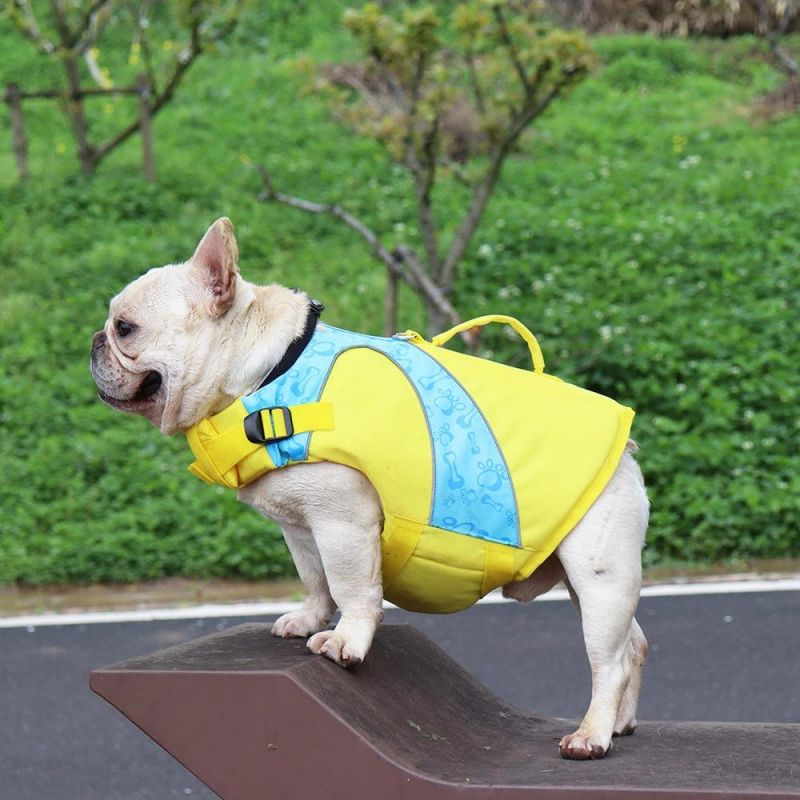 Dog Life Jacket Pet Life Vest Adjustable Reflective Pet Swimsuit Clothes Summer Swimming Suit