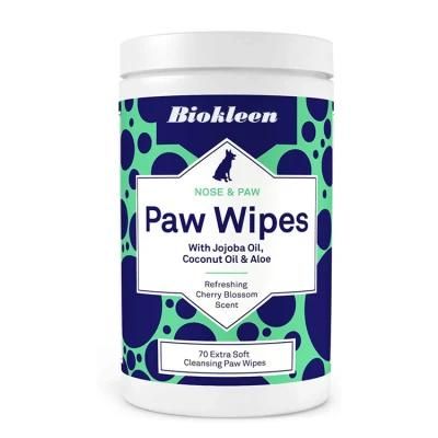 Biokleen OEM Custom Puppy Vitamin E Hypoallergenic Eco Organic Pet Soft Pet Wipe