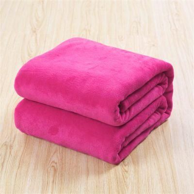 Solid Color Flannel Blanket Autumn Home Office Available Pet Blanket