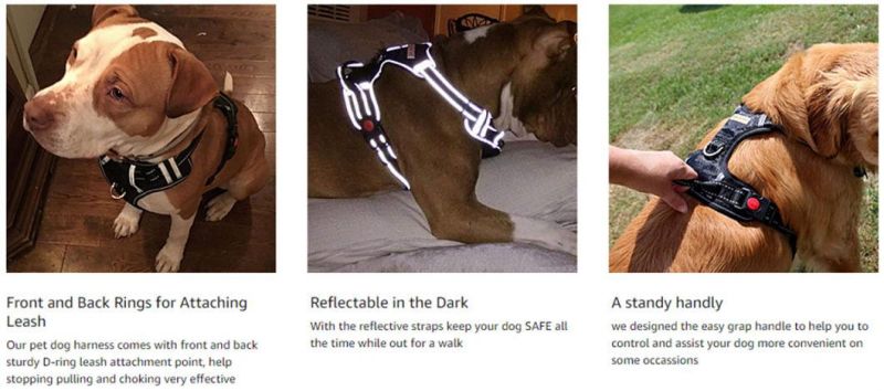 Easy Control Pet Harness with Reflective Strap