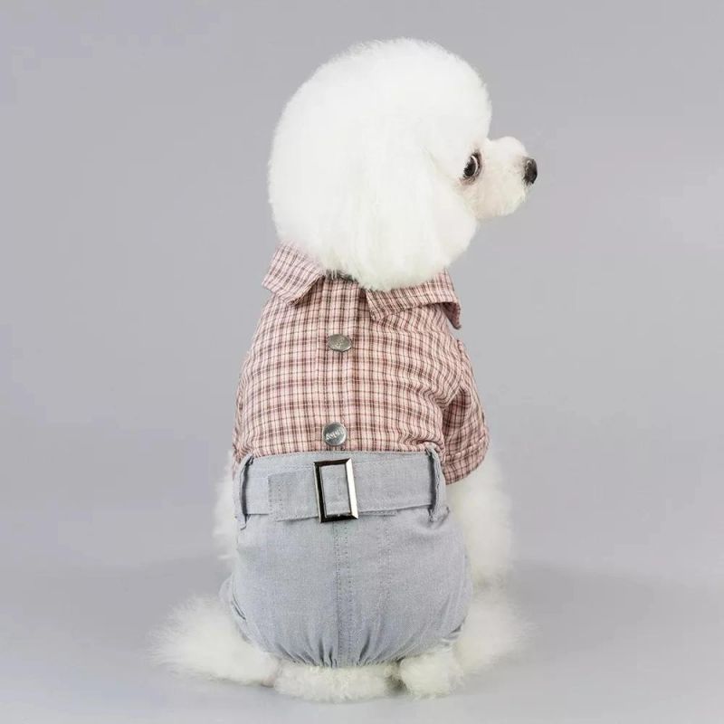New Spring Summer Cat Dress Weaning Clothing Cat Dog Clothing Pet Clothes Manufacturer Clothes Cowboy
