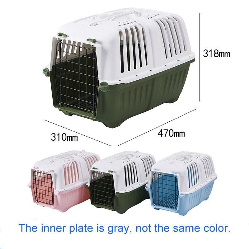 Pink Blue Green Plastic Pet Supplies Pet Carrier Cage Pet Travel Carrier