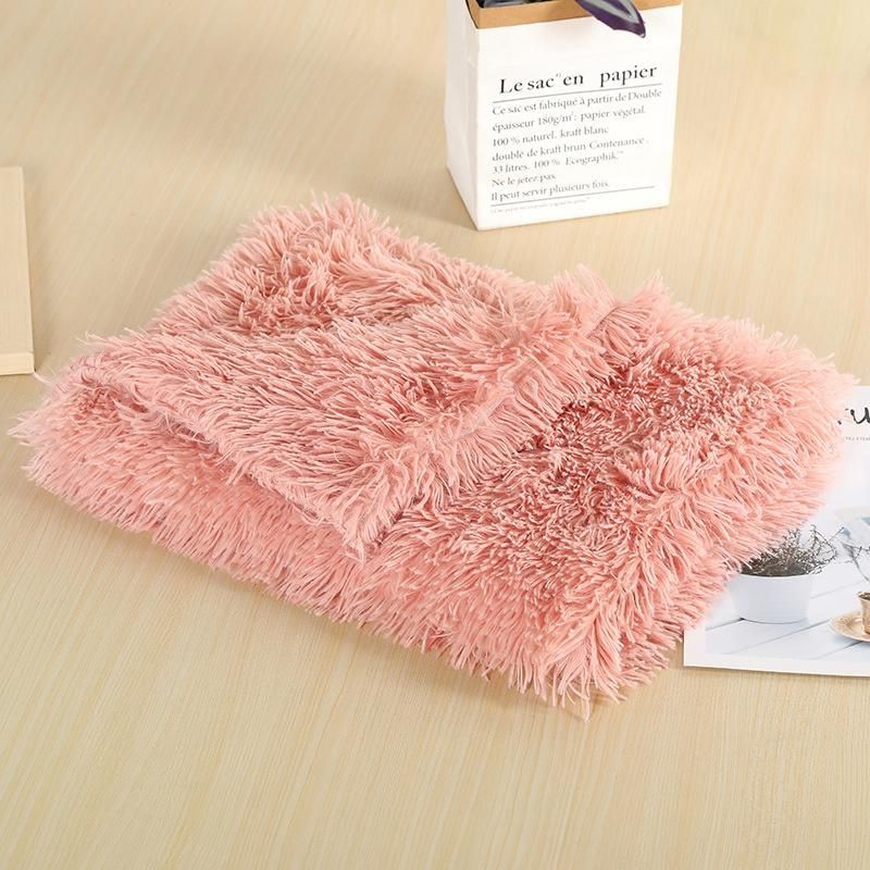 Wholesale Small Medium Large Dogs Cats Fluffy Plush Dog Blanket Pet Sleeping Mat Cushion Mattress Dog Blanket