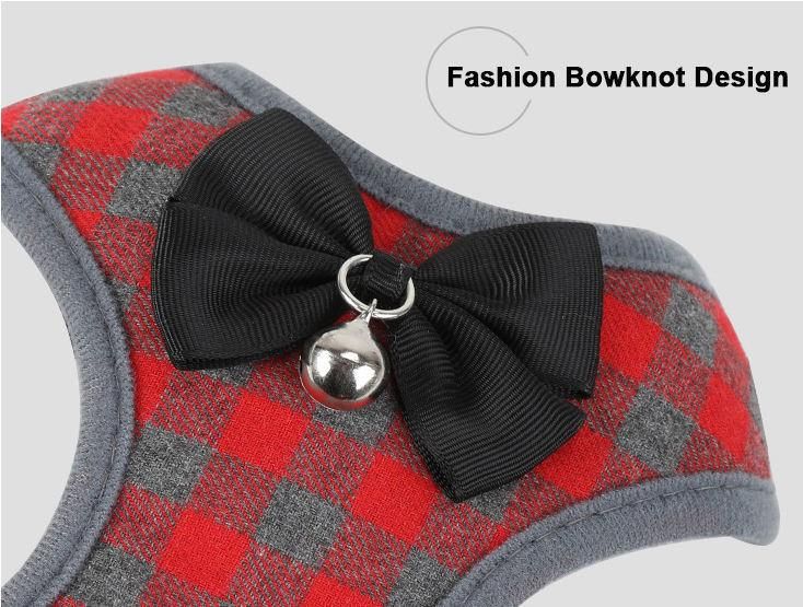 Cheap Lovable Medium Large, Pet Bowknot Design Nylon Mesh Dog Harness//