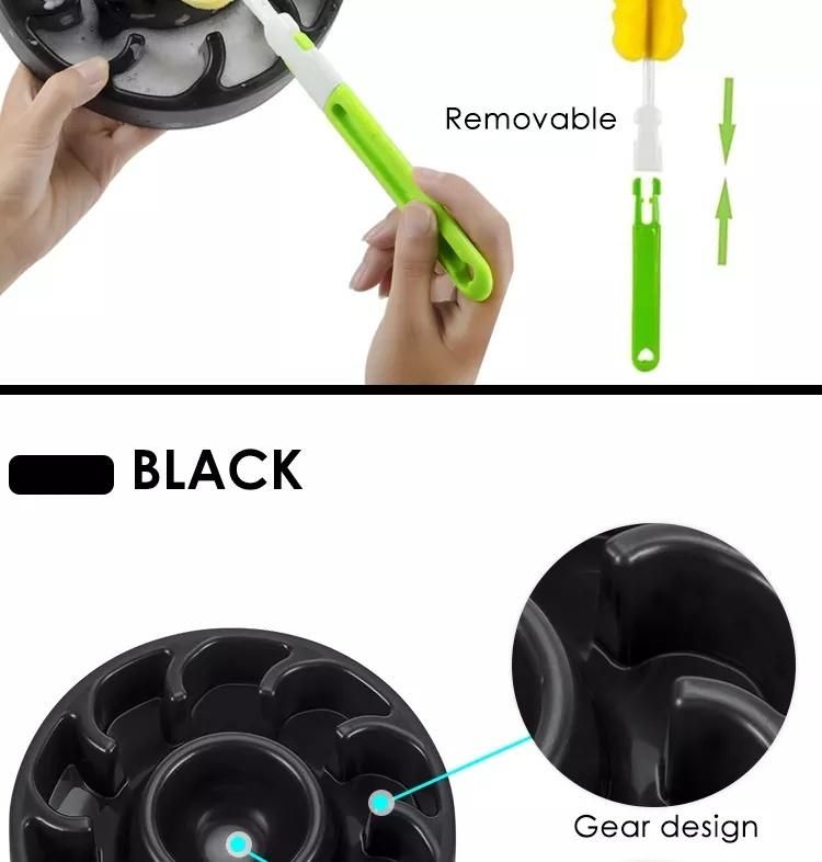 Safety Pet Slow Feeder Dog Bowls with Clean Brush, Food Feeder Prevent Choking and Bloating