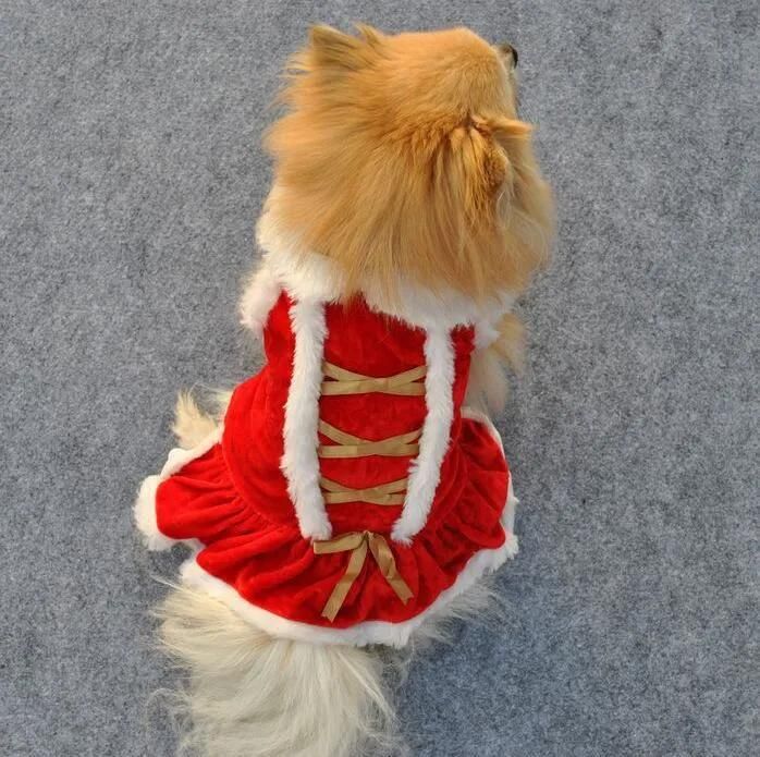 Fleece Christmas Dog Costumes with No MOQ