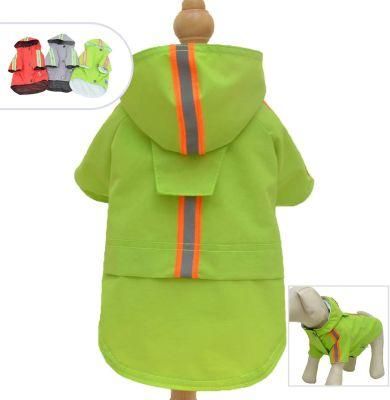 Outdoor Reflective Waterproof Pet Dog Raincoat Pet Rain Coat Clothes