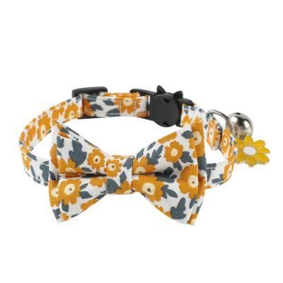 New Arrival Pet Accessories Polyester Sublimation Adjustable Cat Collar