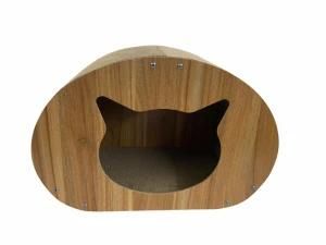 Cat House Scractcher MDF Durable Cat Toy Replaceable House