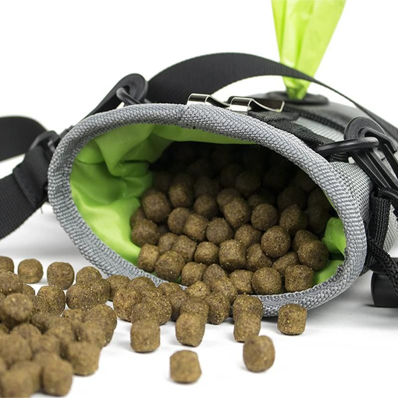 Dog Treat Pouch for Training with Poop Bag Dispenser