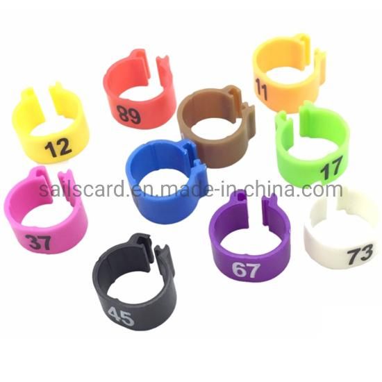 Personalized 10 Color Open Pigeon Clip Rings for Racing Pigeon