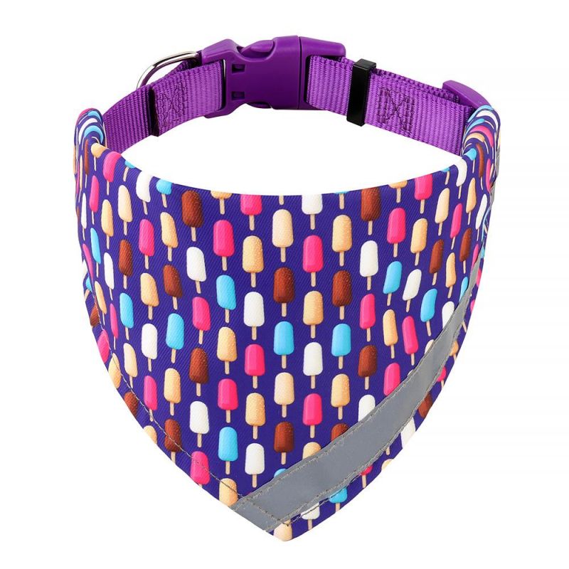 Personalized Pet Accessories Nylon Webbing Collar Bandana for Dogs/Customized