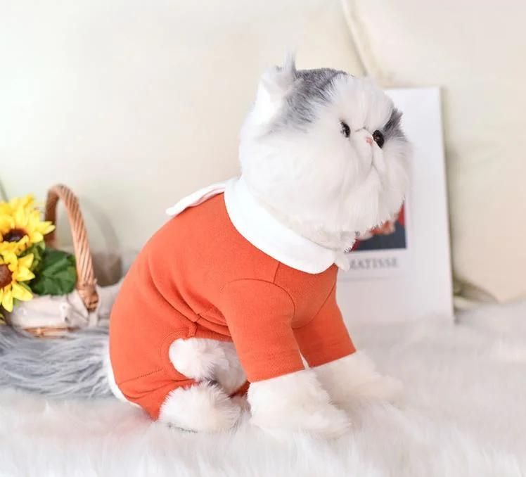 Cute Design Pet Cat Clothes Pet Supply Cotton material Pet Cat Coat Pet Products