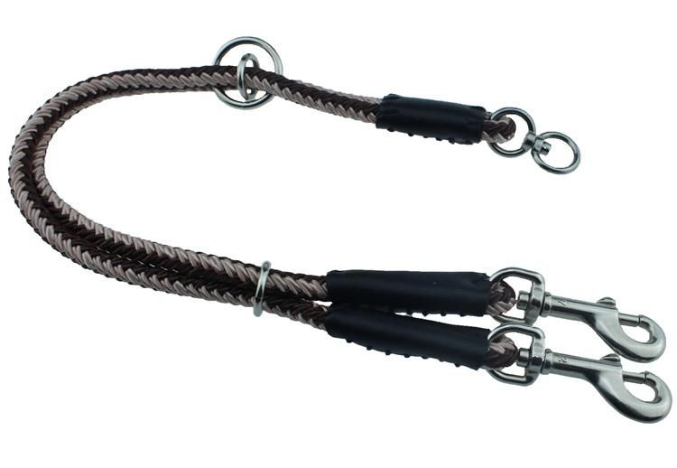 Adjustable High Density Double Nylon Dog Leash for Two Dogs Walking Training