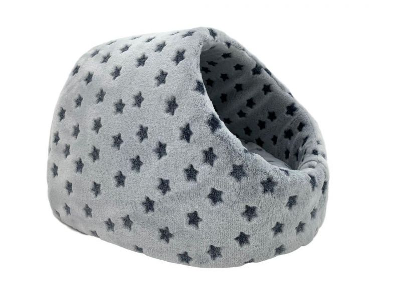 Grey Star Warm Cute Cat House Pet Toy