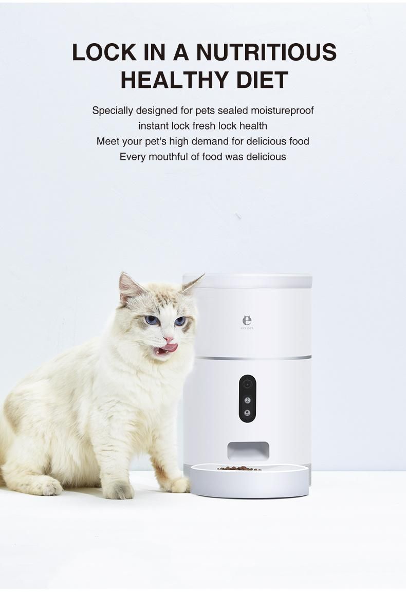 Dog Products, Automatic Cat Feeder, Timer Cat Feeder, Suitable for Pet Dry Food, Suitable for Cats and Dogs, 4L