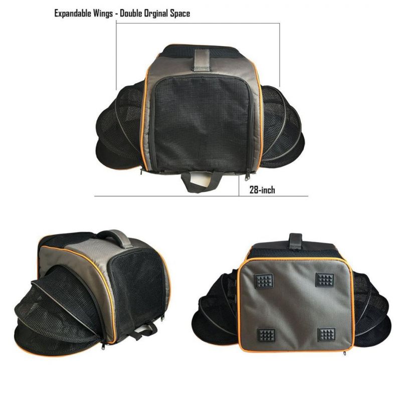 Pet Travel Carrier Backpack by Pet Magasin Pet Transportation Kennel with Sturdy Structure Breathable Mesh Window for Cats Puppies