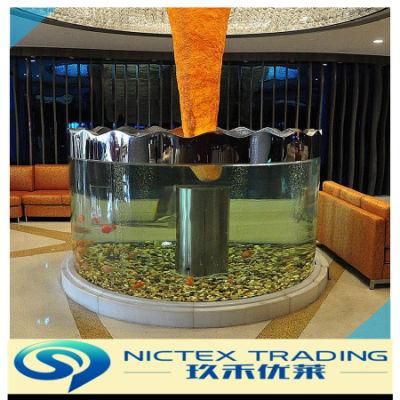 China Big Size Round Fish Tank, Customized Transparent Acrylic Aquarium Tank Round