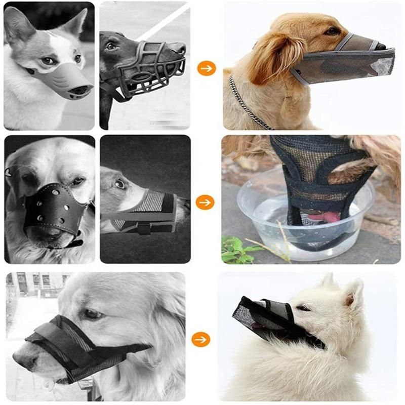 Adjustable Nylon Soft Padded Pet Muzzle Comfortable Dog Mouth Cover