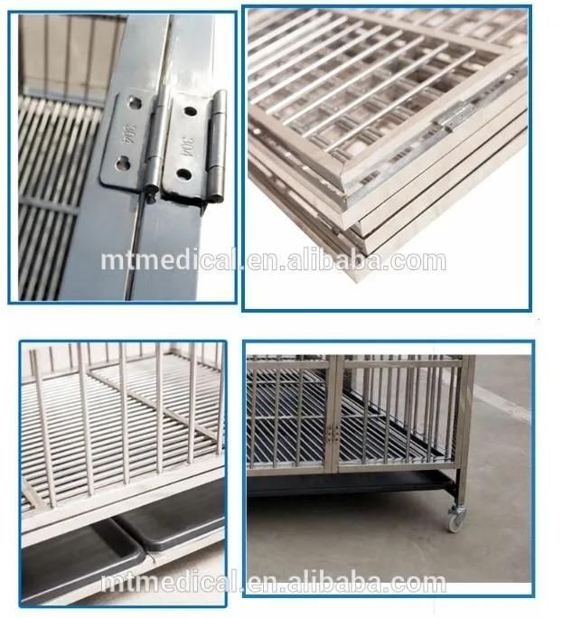 Best Price High Quality Vet Hospital Equipment Customized Size Stainless Steel Dog Cage Prices