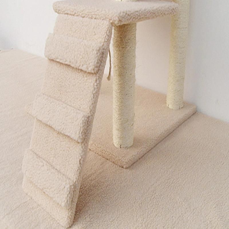 New Design Wooden Kitty Trees House Fold and Store Cat Tower with Scratcher