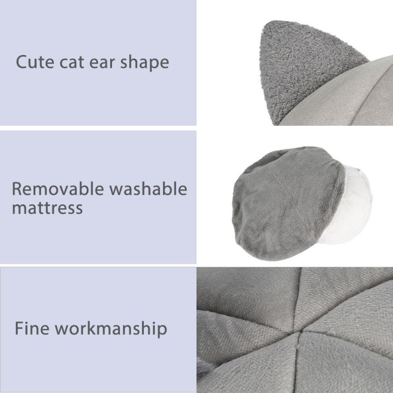 New Deep Sleep Comfort in Winter Pet Bed for Cat′s House Products Pets Tent Cozy Cave Beds Indoor