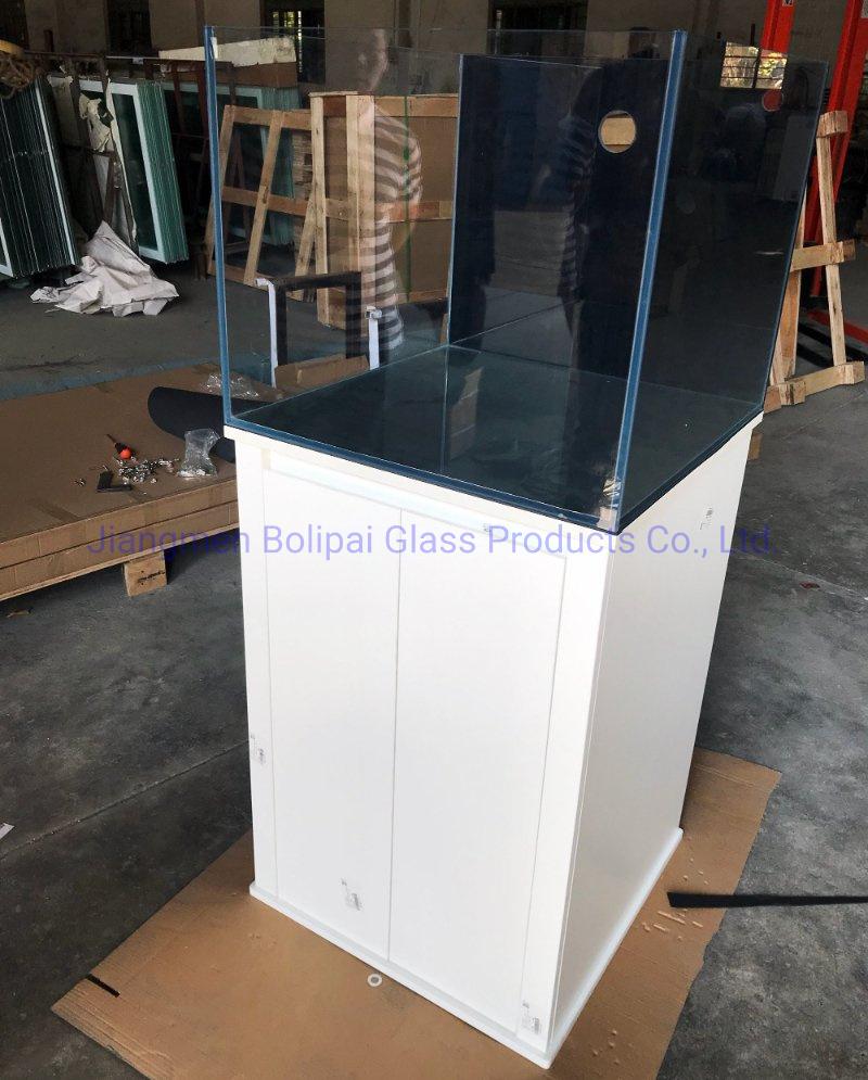 Custom Large Ultra Glass Fish Tank Aquarium with Sump Bottom Filter Tank