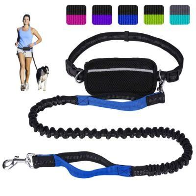 Dual-Handle Adjustable Waist Belt Hands-Free Dog Leash