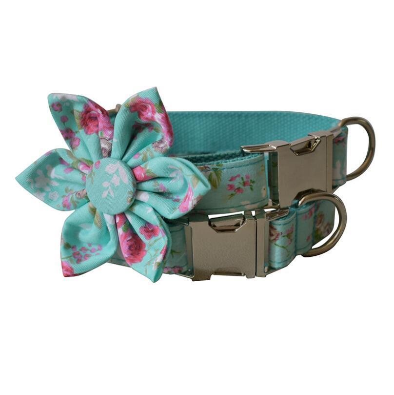 Fast Delivery Custom Rose Dog Collar Leash with Small MOQ
