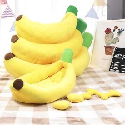 Banana Shape Sofa Bed for Dog Removable and Washable Cotton Pet Bed