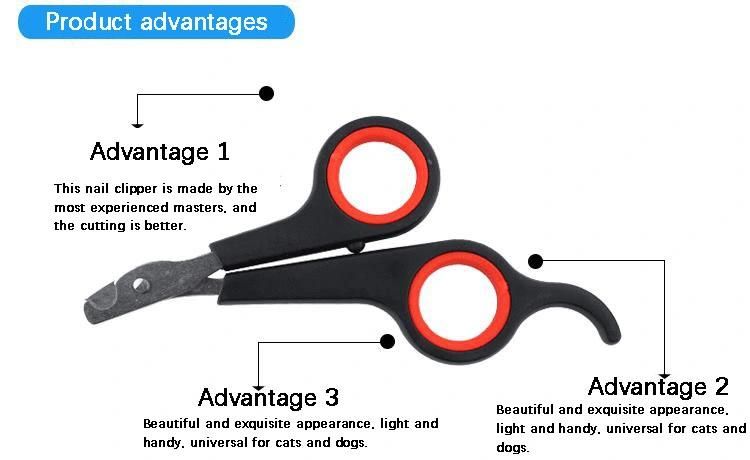 Pet Cat Nail Scissors Stainless Steel PP