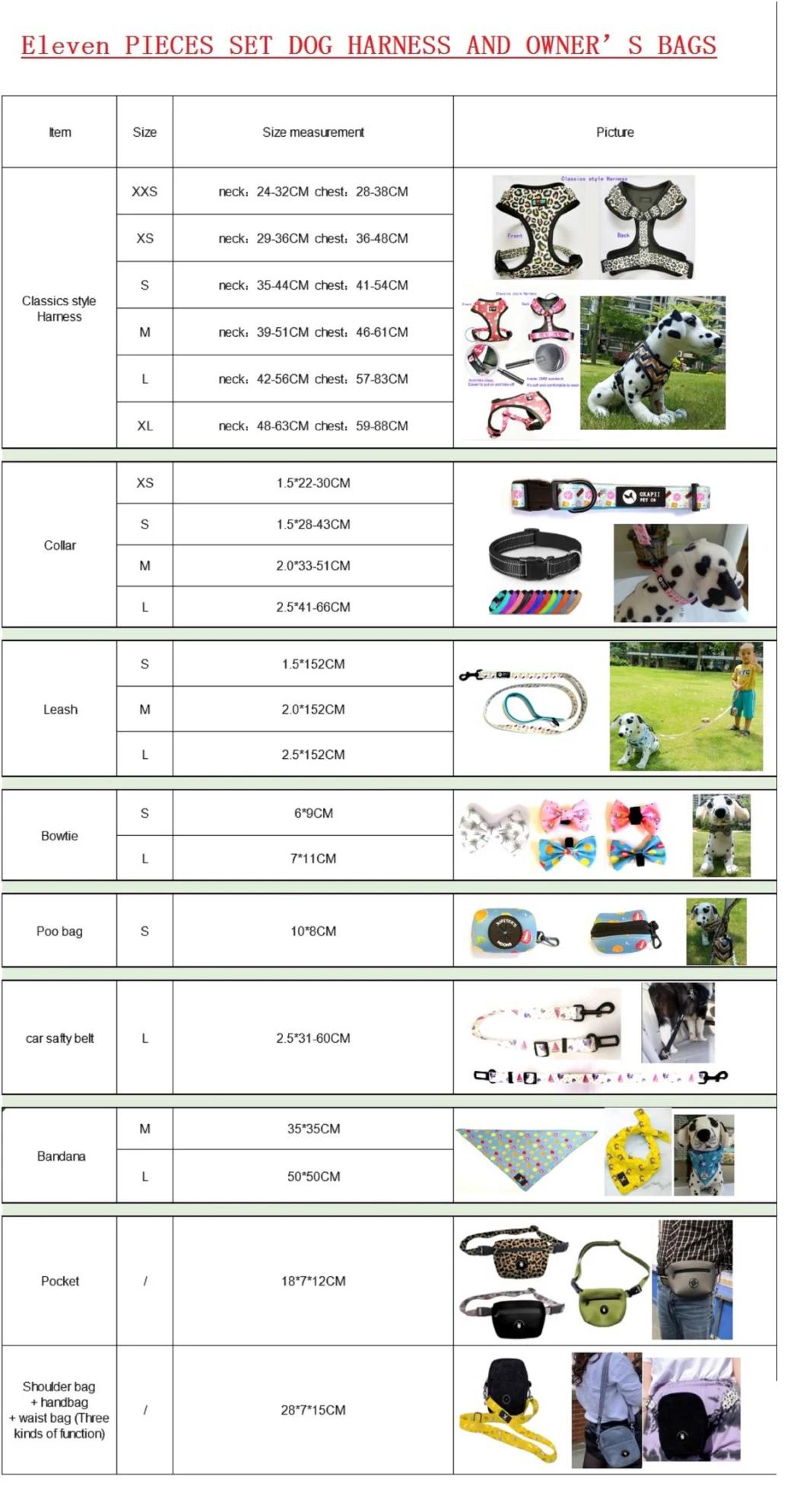 Customized Design Small Quantity All Kinds of Dog Harness China/Dog Training Collar