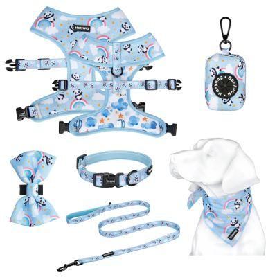 2021 Best Seller Custom Print Brand Logo Comfort Dog Harness, Duo Reversible Pet Harness