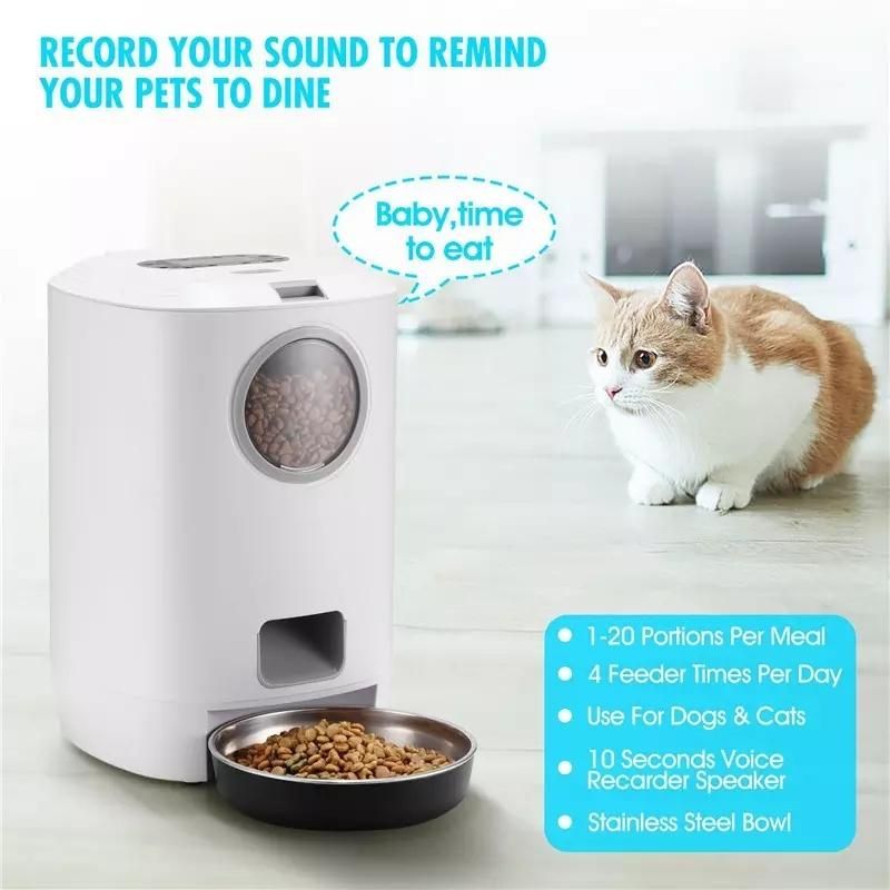 5L Electronic Smart Pet Cat Dog Bowl Food Automatic Dispenser Feeder