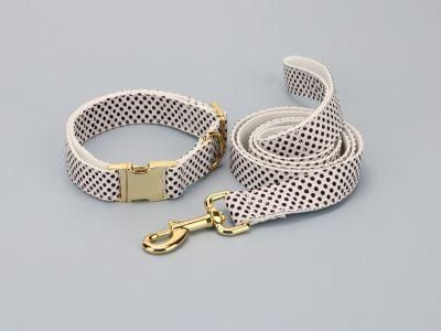 DOT Pattern Custom Dog Collar with Metal Buckle
