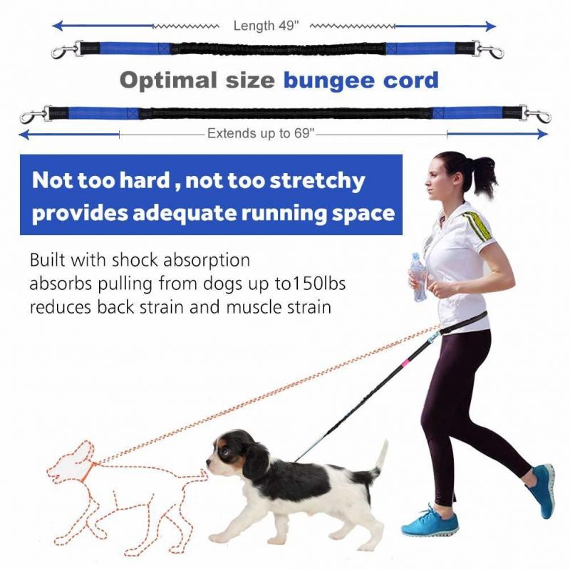 Dog Walking Training Elastic Dog Leash Double Shock-Absorbing Dog Leash