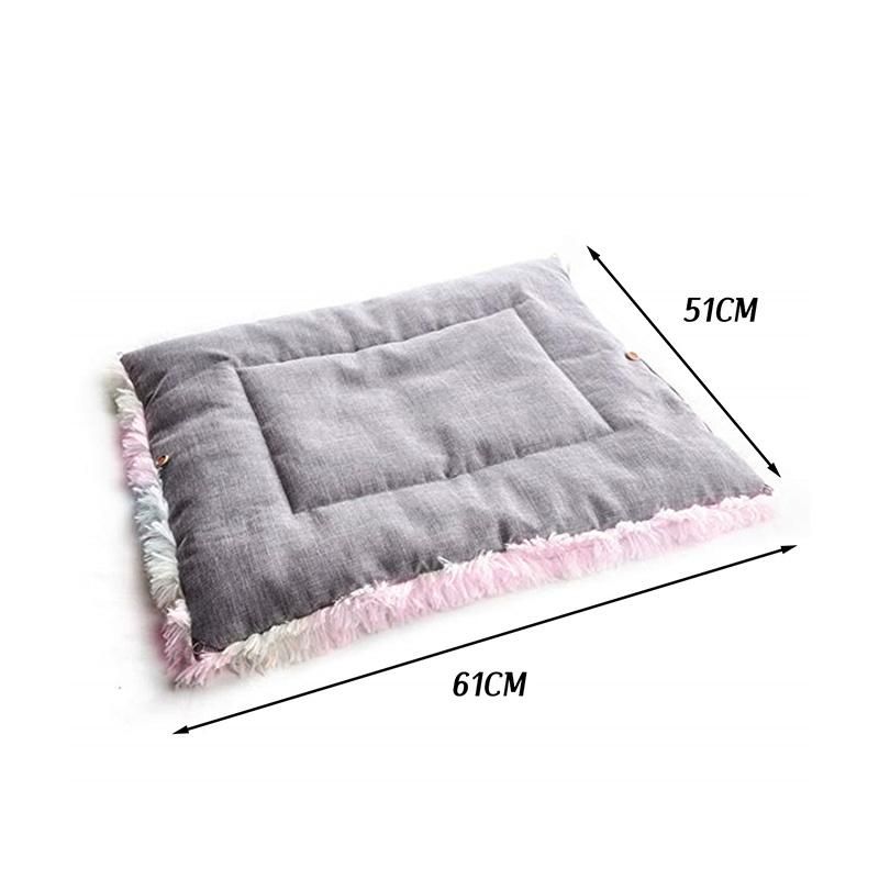 Fashion Cat Dog Bed Mat Warm Soft Plush Pet Bed