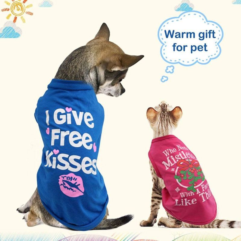 Wholesale Multicolor Simply Soft Printed Dog T-Shirt Ropa PARA Perros Dog Sweater Pet Clothes