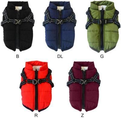 Winter Coat for Dogs with Reflective Harness