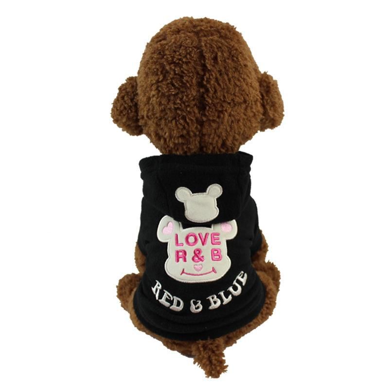 a Variety of Optional Fleece Hoodie Dog Clothes Spring Fall Comfortable Pet Dog Clothes