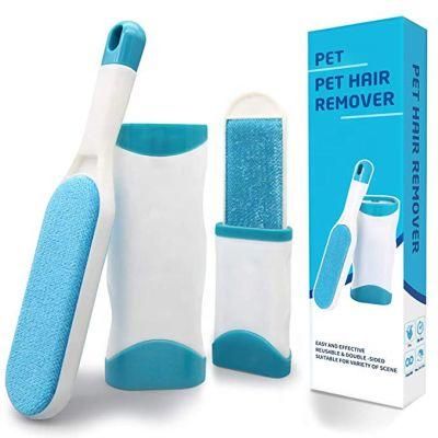Self Cleaning Pet Brush Dog Hair Remover Pet Hair Lint Remover Brush Double-Sided Pet Fur Remover