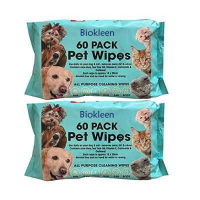 Biokleen Eco Friendly Dog Cleaning Biokleen Natural Wet Tissue Toothbrush Dogs Cats Oral Eye Ear Pet Eye Wipes