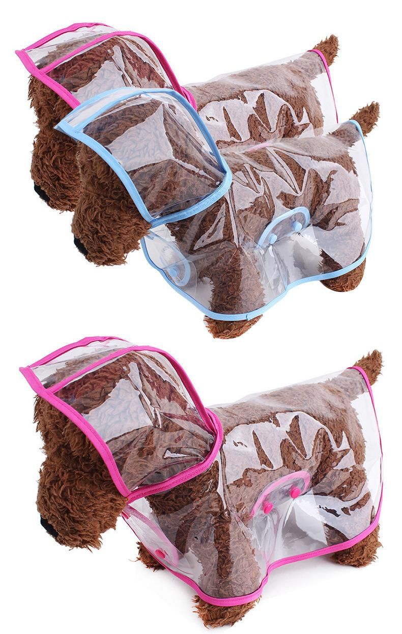 Wholesale Custom Comfortable Large Pet Clothes Hoodie Safe Reflective Waterproof Pet Dog Raincoat