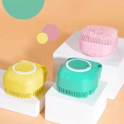 Safety Soft Dog Bath Grooming Silicone Pet Massage Bath Brush