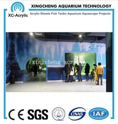 Customized Aquarium Tunnel Acrylic Material Shark Tank Project