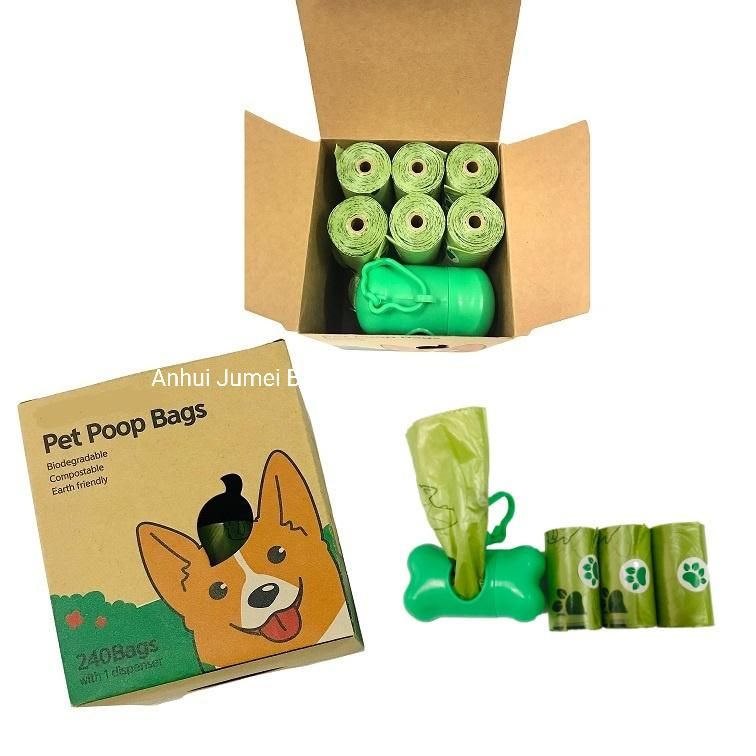 Custom Colorful Biodegradable Compostable Dog Poop Bag Pet Waste Bag
