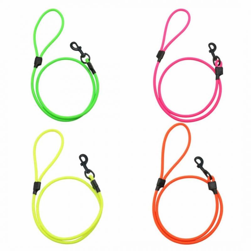 Easy to Clean Round Dog Leash for Pet Lead Leash Dogs Cats Anti-Bite PVC Material Waterproof