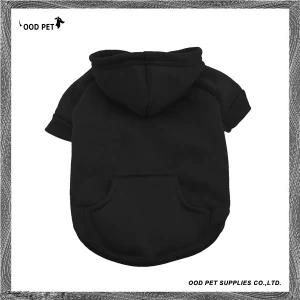 Black Cotton Dog Shirt with Kangaroo Pocket Dog Hoodie Sph6001-18